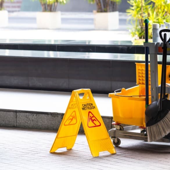 Professional cleaning equipment and setup